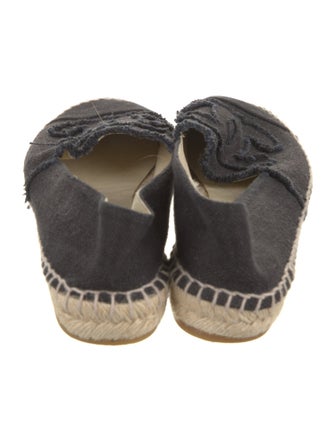 Chanel Interlocking CC Logo Canvas Espadrilles
