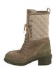 Chanel 2024 Quilted Pattern Combat Boots