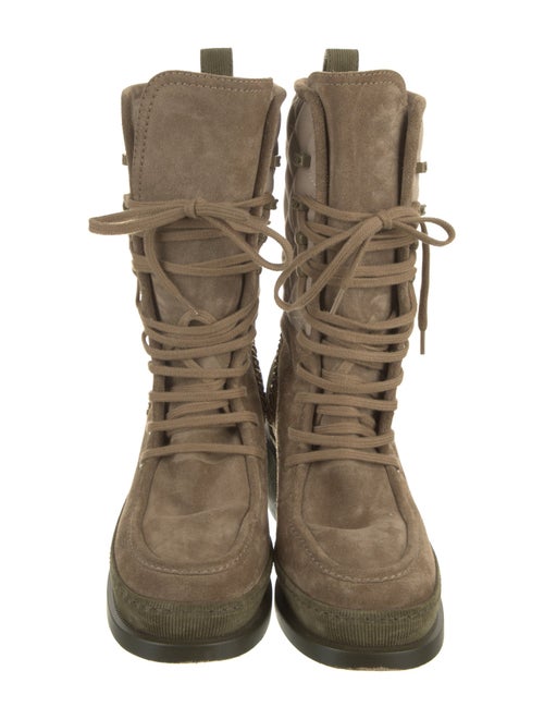 Chanel 2024 Quilted Pattern Combat Boots