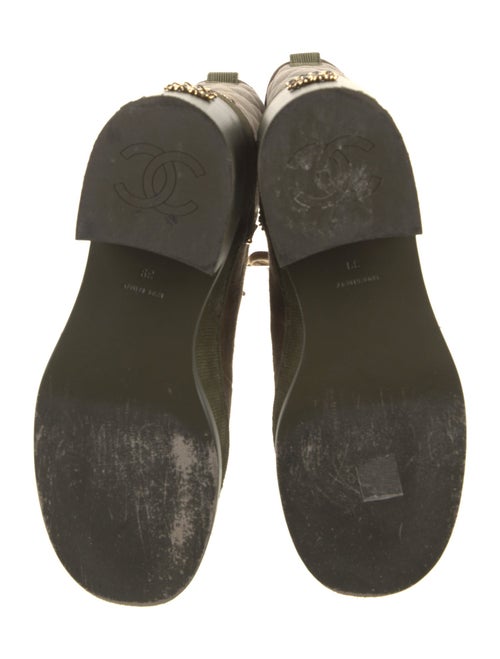 Chanel 2024 Quilted Pattern Combat Boots