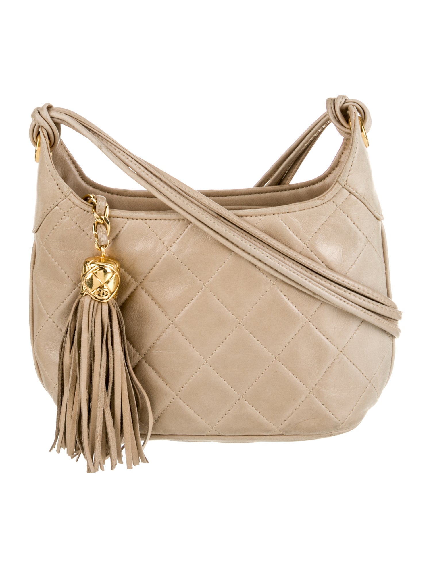 Chanel Quilted CC Tassel Crossbody Bag