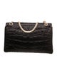 Chanel Satin Croc Reissue 226 Double Flap Bag