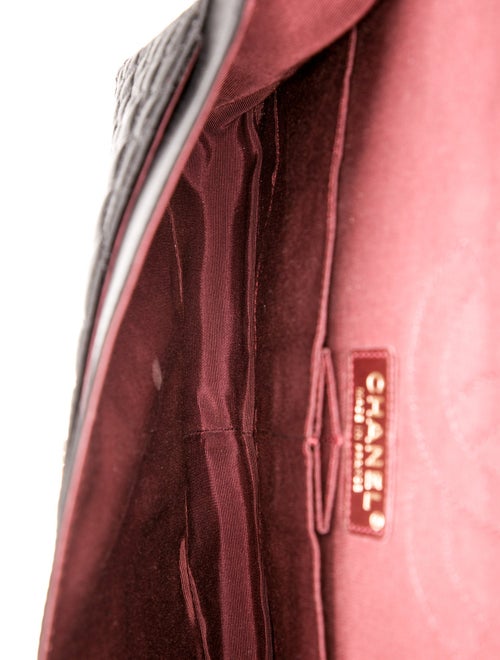 Chanel Satin Croc Reissue 226 Double Flap Bag