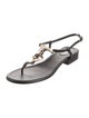 Chanel 2023 Interlocking CC Logo T-Strap Sandals