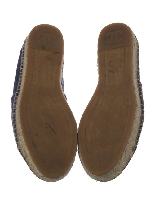 Chanel Interlocking CC Logo Denim Espadrilles