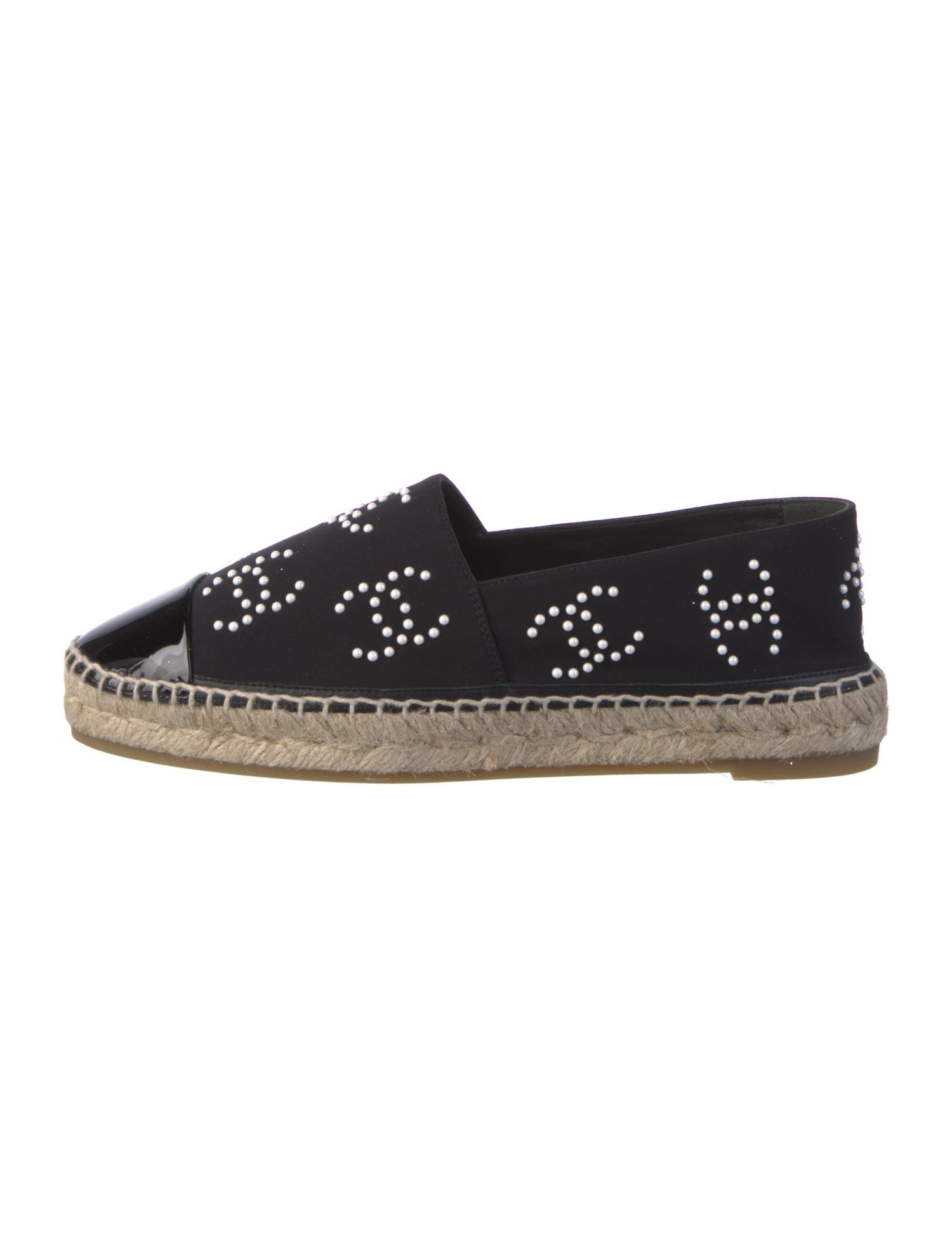 Chanel Interlocking CC Logo Neoprene Espadrilles