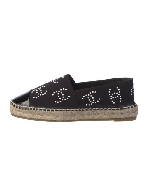 Chanel Interlocking CC Logo Neoprene Espadrilles