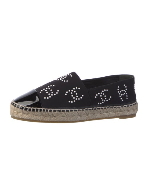 Chanel Interlocking CC Logo Neoprene Espadrilles
