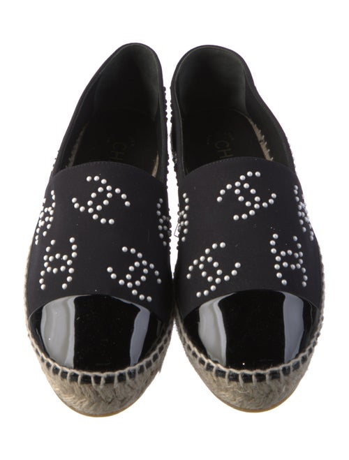 Chanel Interlocking CC Logo Neoprene Espadrilles