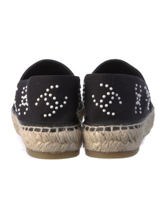 Chanel Interlocking CC Logo Neoprene Espadrilles