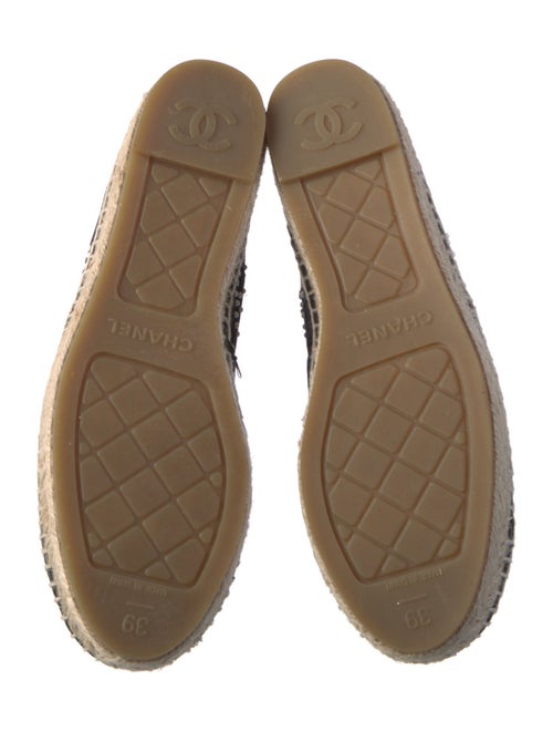 Chanel Interlocking CC Logo Neoprene Espadrilles