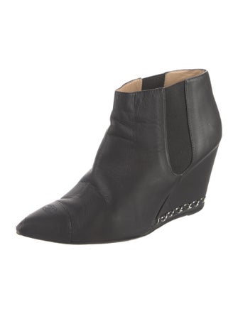 Chanel Interlocking CC Logo Leather Mules