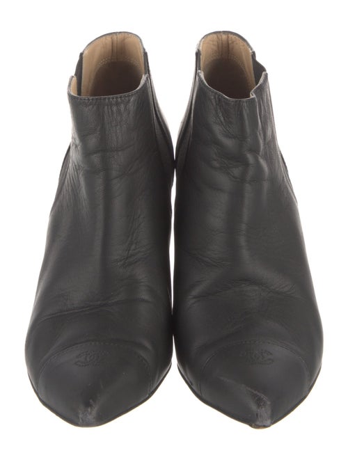 Chanel Interlocking CC Logo Leather Mules