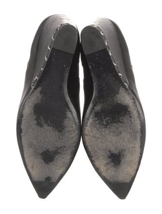 Chanel Interlocking CC Logo Leather Mules