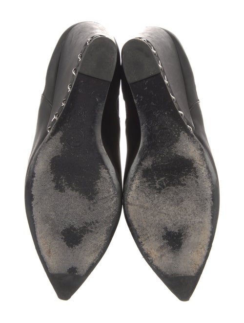 Chanel Interlocking CC Logo Leather Mules