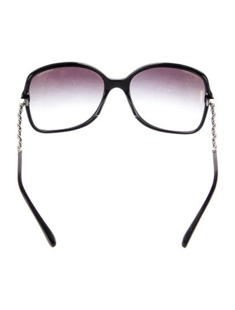 Chanel Interlocking CC Logo Oversize Sunglasses