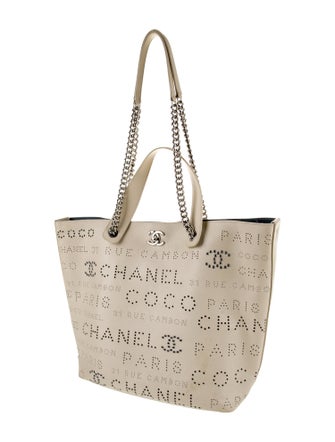 Chanel CC Eyelet Shopping Tote