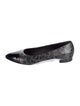 Chanel Interlocking CC Logo Leather Ballet Flats