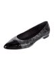 Chanel Interlocking CC Logo Leather Ballet Flats
