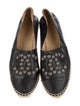 Chanel Interlocking CC Logo Leather Espadrilles