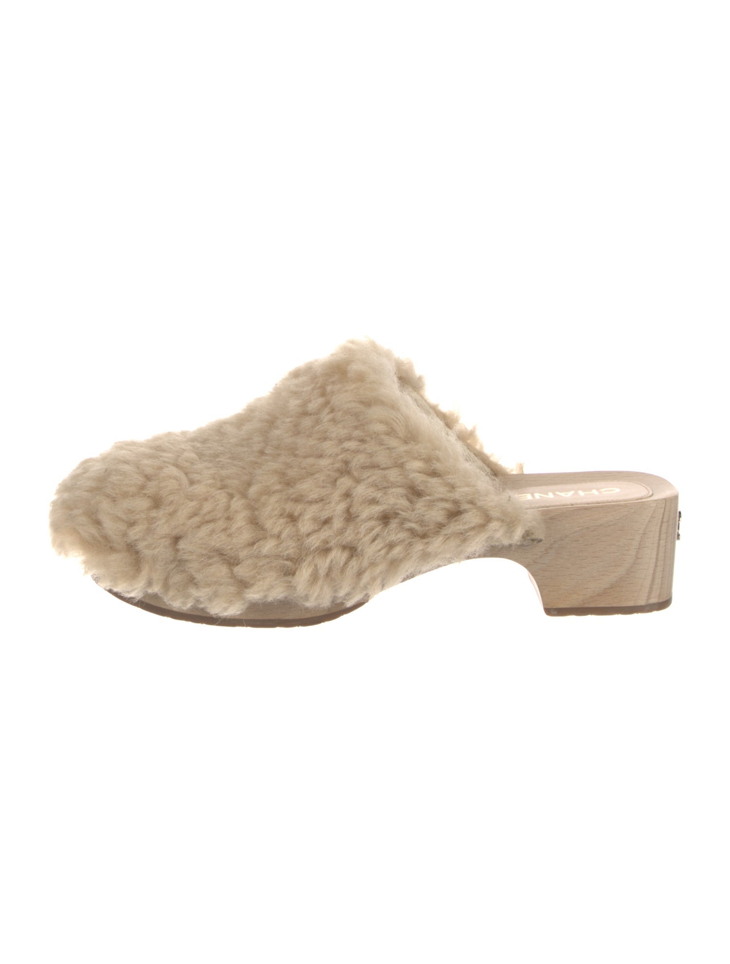 Chanel 2022 Shearling Mules