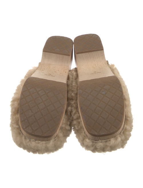 Chanel 2022 Shearling Mules