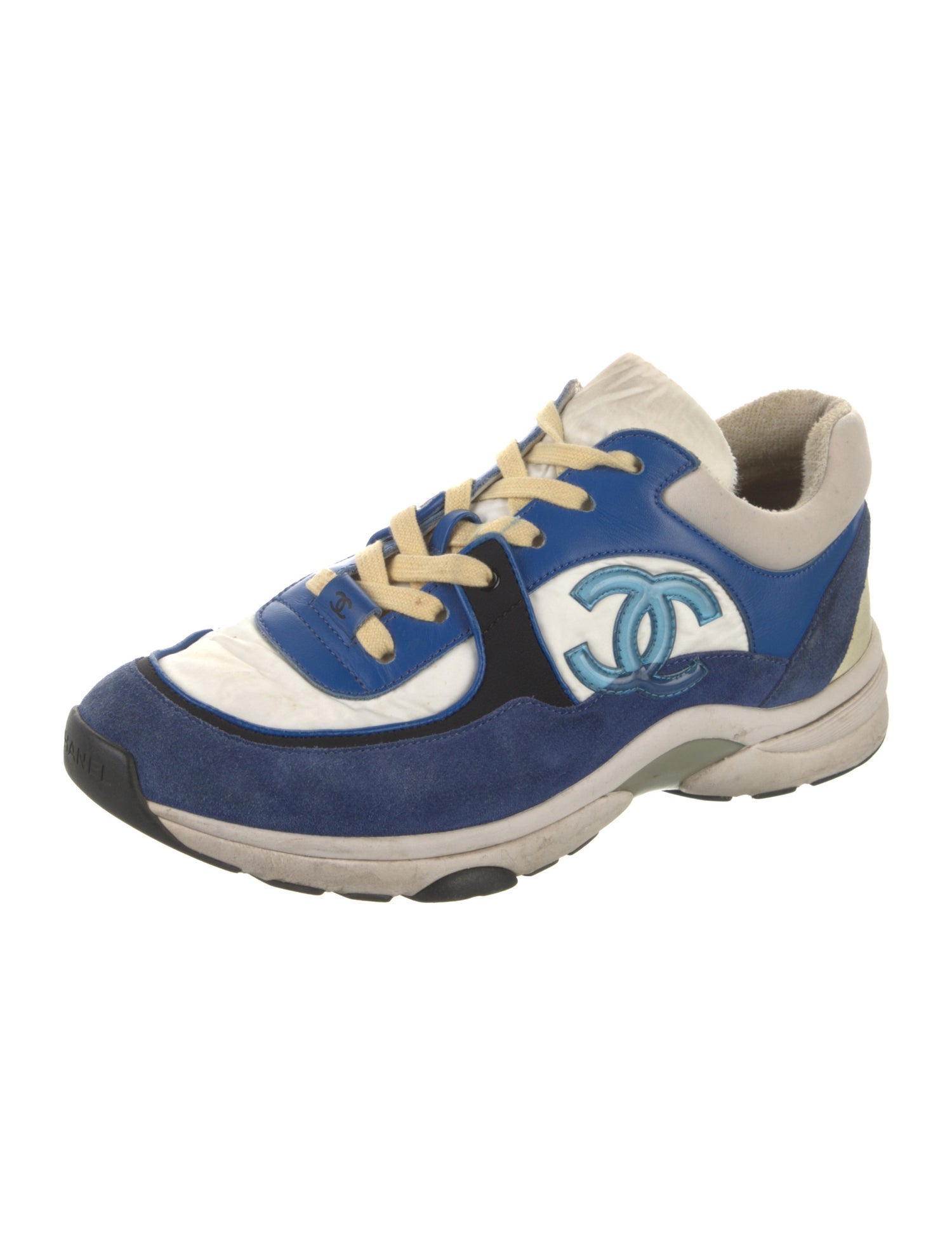 Chanel Interlocking CC Logo Nylon Sneakers