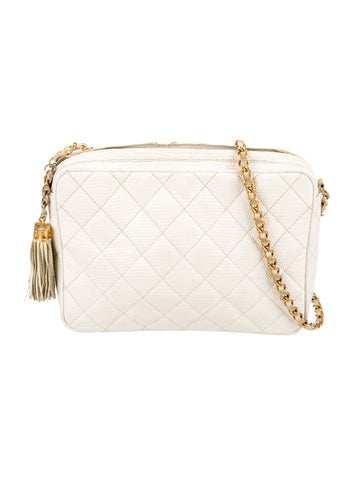 Chanel Crossbody Bags Quilted Lizard Camera Bag