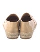 Chanel Interlocking CC Logo Leather Espadrilles