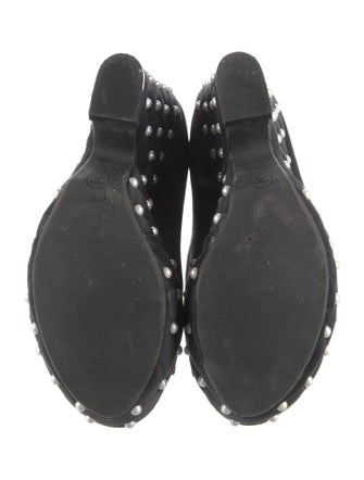 Chanel Interlocking CC Logo Satin Pumps