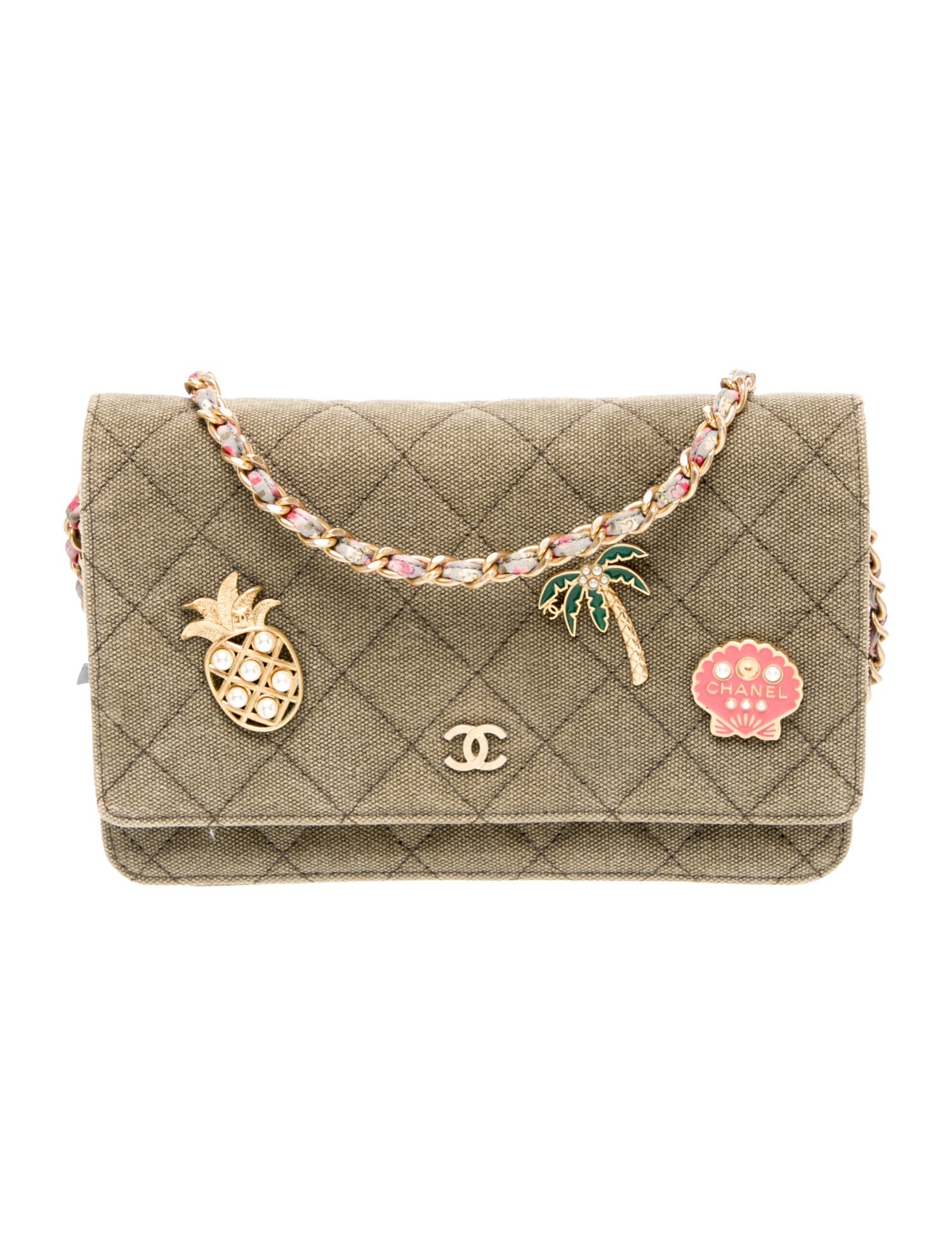 Chanel Paris-Cuba Classics In Fabrics Wallet On Chain