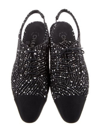 Chanel 2023 Interlocking CC Logo Slingback Flats