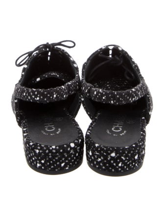 Chanel 2023 Interlocking CC Logo Slingback Flats