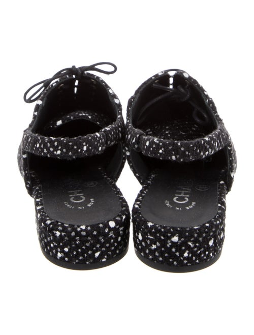 Chanel 2023 Interlocking CC Logo Slingback Flats