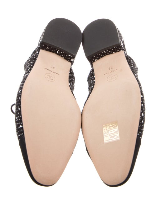 Chanel 2023 Interlocking CC Logo Slingback Flats