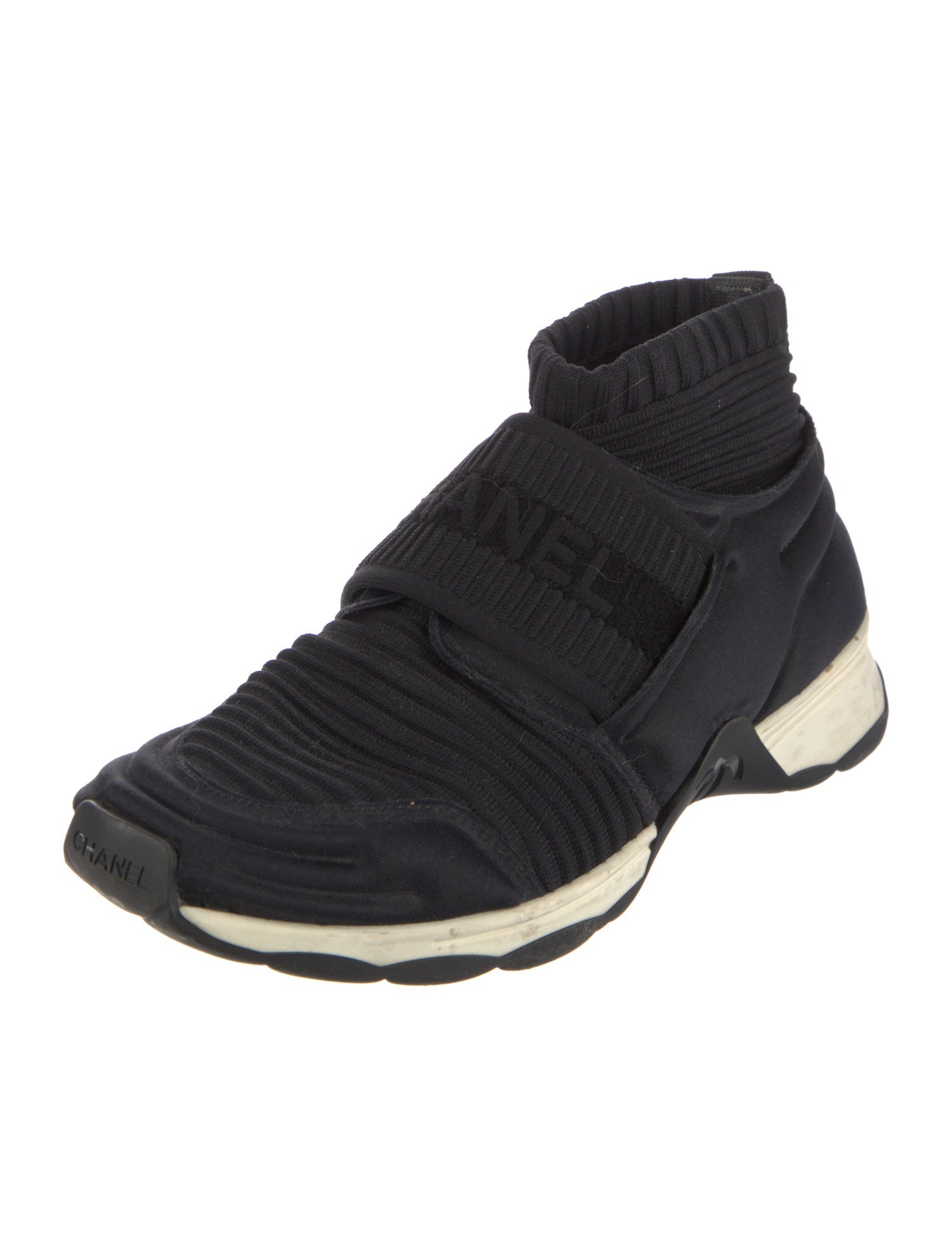 Chanel Interlocking CC Logo Sock Sneakers