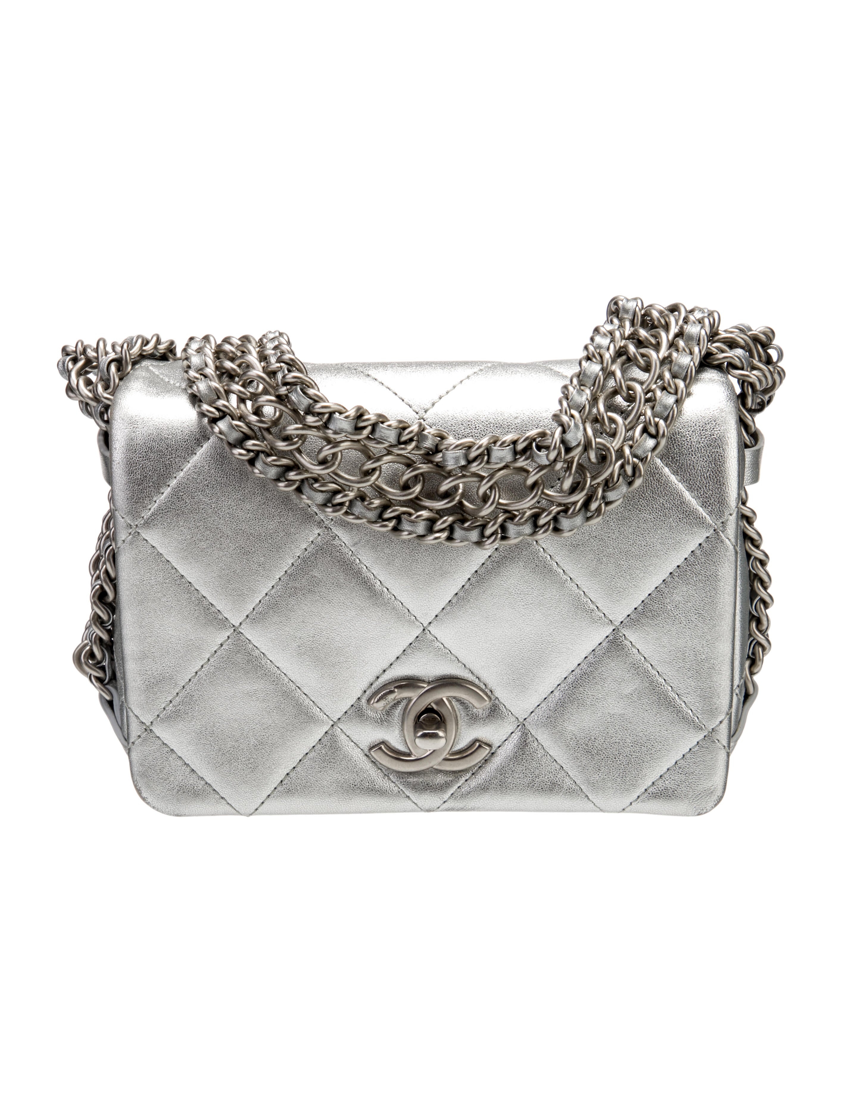 Chanel Mini Chain Rows Flap Bag