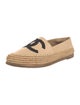 Chanel Interlocking CC Logo Leather Espadrilles