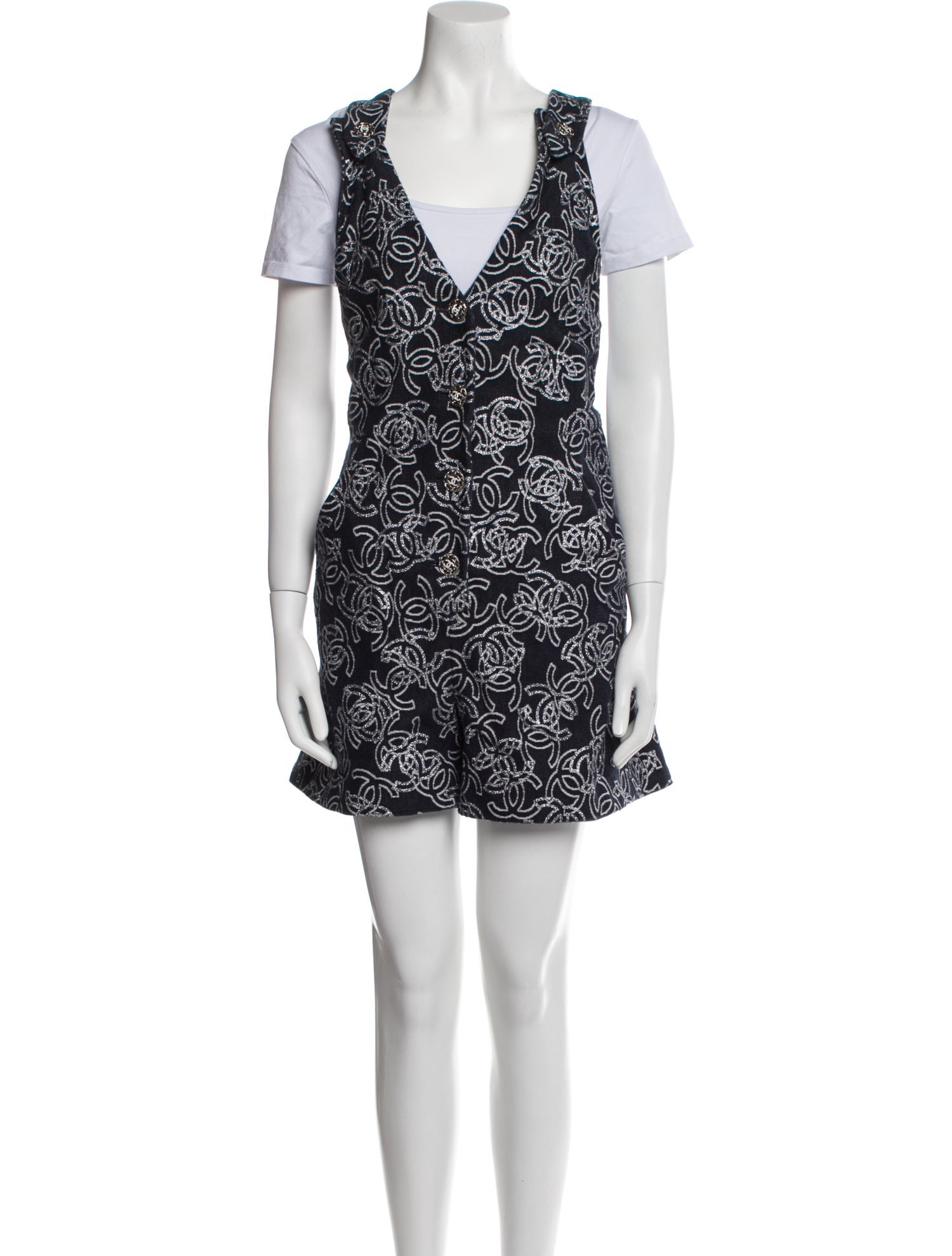Chanel 2022 Printed Romper w/ Tags