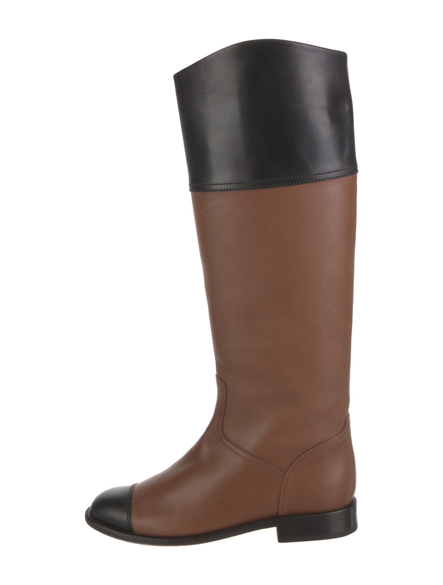 Chanel 2010 Interlocking CC Logo Riding Boots