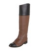 Chanel 2010 Interlocking CC Logo Riding Boots