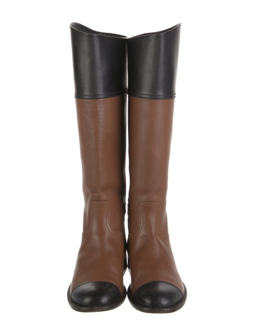 Chanel 2010 Interlocking CC Logo Riding Boots