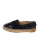 Chanel Interlocking CC Logo Leather Espadrilles