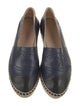 Chanel Interlocking CC Logo Leather Espadrilles