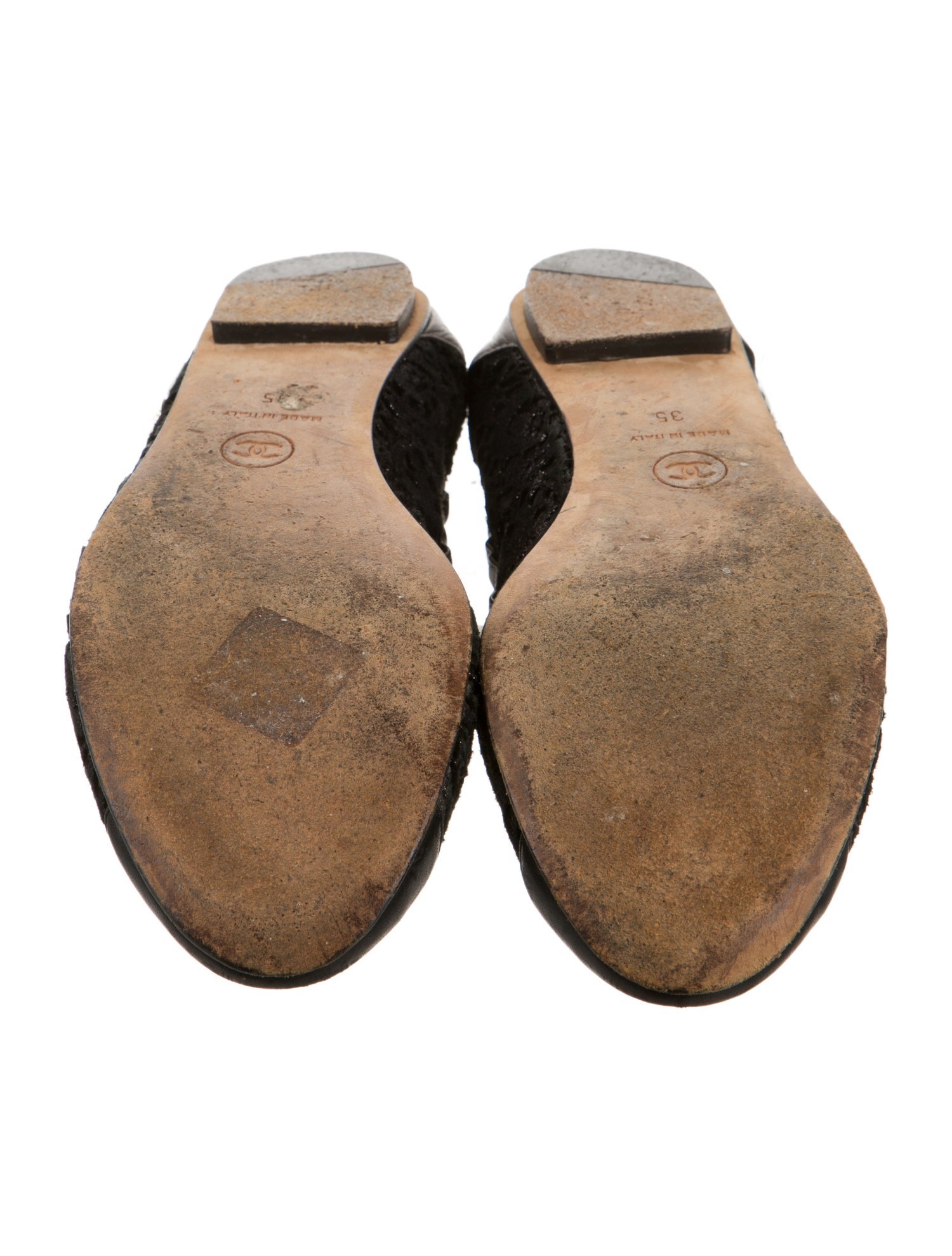 Chanel Interlocking CC Logo Ballet Flats