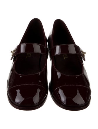 Chanel 2023-2024 Interlocking CC Logo Mary Jane Flats