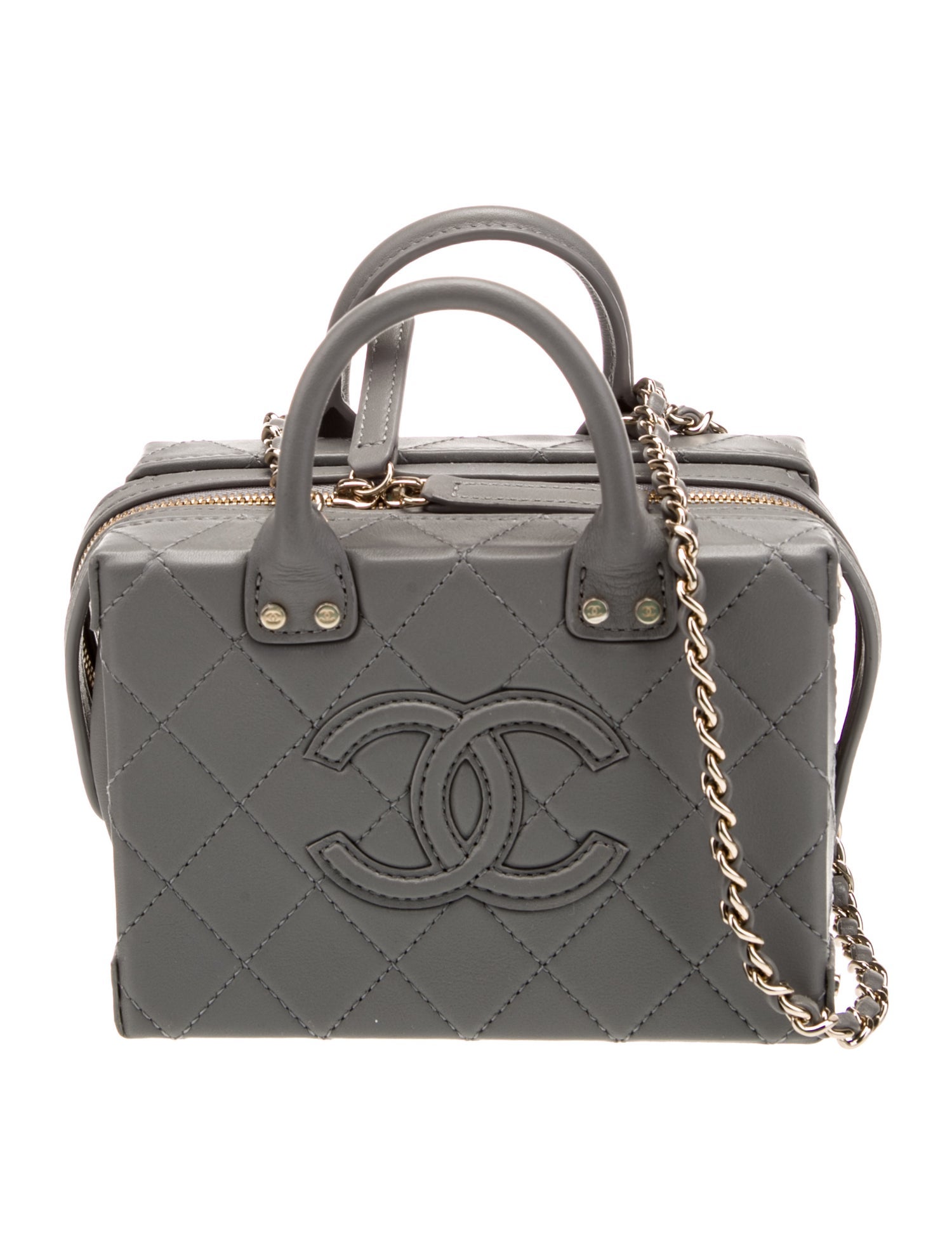 Chanel Studded CC Vanity Case