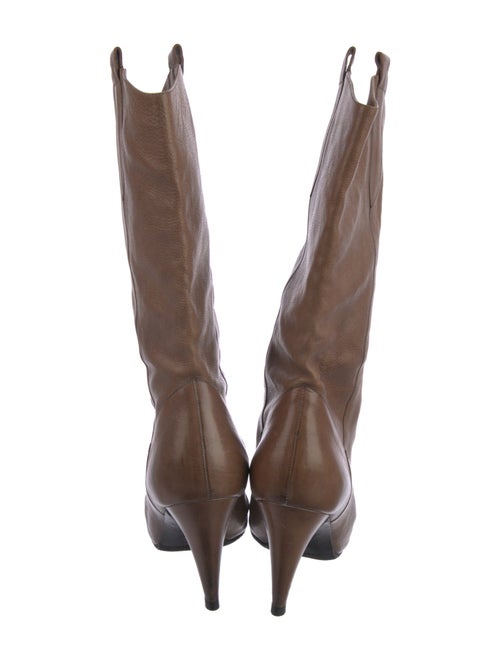 Chanel Interlocking CC Logo Leather Boots