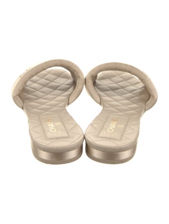 Chanel 2022 Interlocking CC Logo Slides