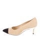 Chanel Interlocking CC Logo Suede Pumps